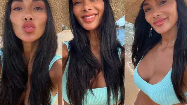 Nicole Scherzinger exibe curvas em biquÃni nos festejos dos 48 anos