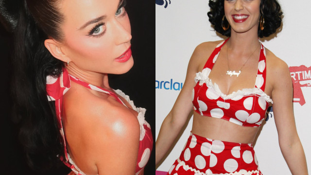 Katy Perry usa look que vestiu há 17 anos (e está em leilão)