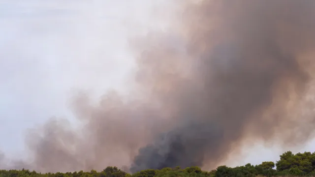 
                    Mais de 100 operacionais e sete meios aéreos combatem fogo em Arouca
                