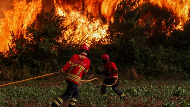 Fogo em Vouzela jÃ¡ queimou 13 mil hectares e Ã© o mais preocupante