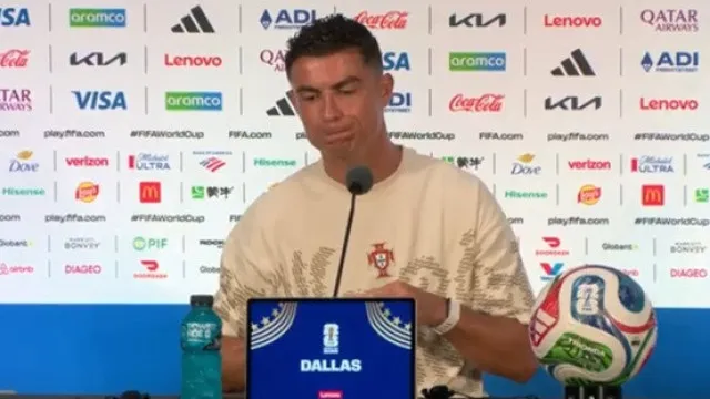 O momento de Cristiano Ronaldo que arrancou gargalhadas: "Calma..."