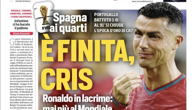 Lá fora: O fim para Cristiano Ronaldo e a polémica com Trump no Mundial