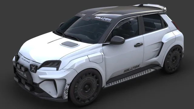 Este kit "veste" o Renault 5 e Alpine A290 com toque dos ralis Grupo B