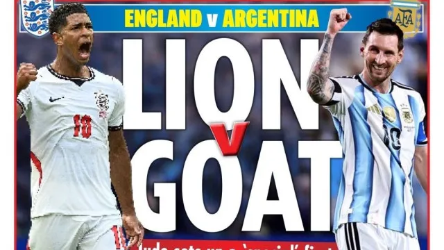 Lá fora: Messi agita Inglaterra em dia de "sonho final"