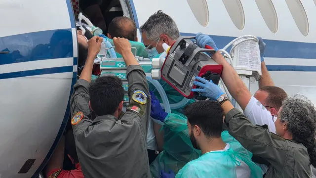 ForÃ§a AÃ©rea transporta trÃªs doentes em um dia, entre os quais um bebÃ©