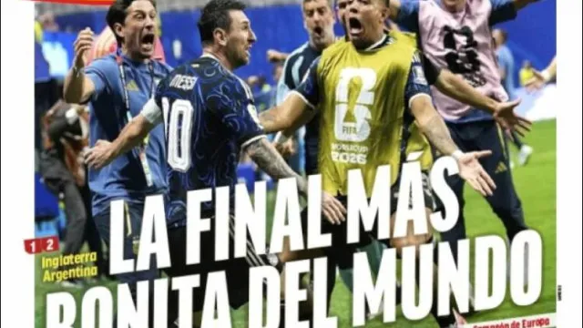 LÃ¡ fora: "Deus" da Argentina causa "fim do mundo" em Inglaterra