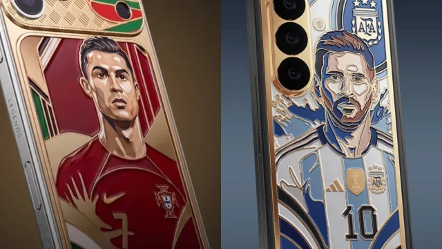 Ronaldo e Messi em versões (de luxo) de telemóveis da Apple e Samsung