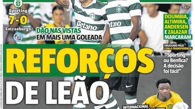 Por cá: Reforços de leão e a promessa de Hwang