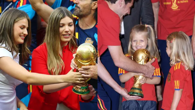
                    Passados 16 anos, princesas Leonor e Sofía voltam à festa com Espanha
                