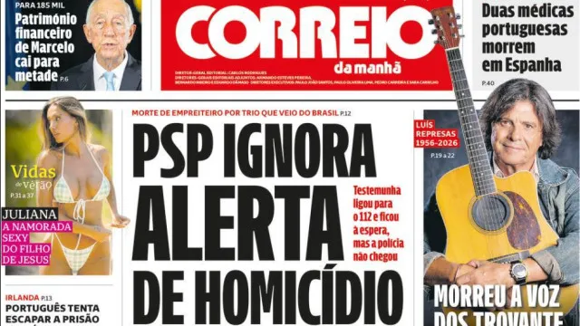 
                    Hoje é notícia: PSP ignora alerta de homicídio; 2 prioridades de Carneiro
                
