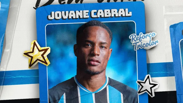Oficial: Jovane Cabral reforça Grêmio, de Luís Castro