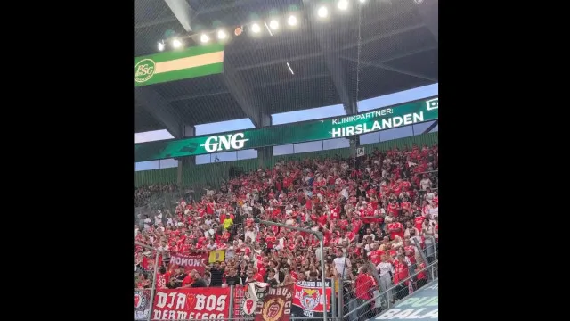 Benfica mostra apoio dos adeptos na Suíça e ignora críticas no final