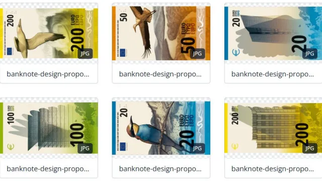 VÃªm aÃ notas notas de euro e jÃ¡ pode votar nas suas preferidas: Veja aqui