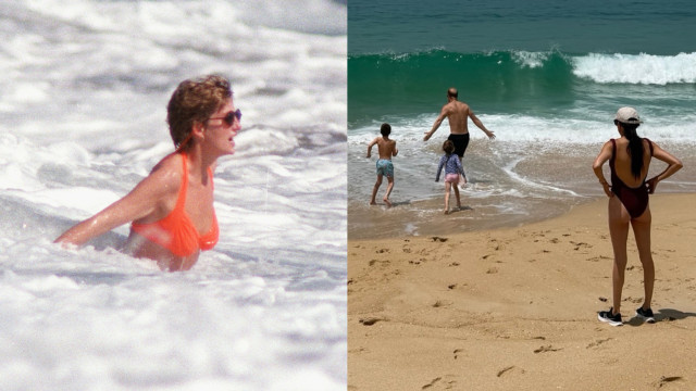Foto de Meghan com filhos e Harry em Portugal faz lembrar princesa Diana