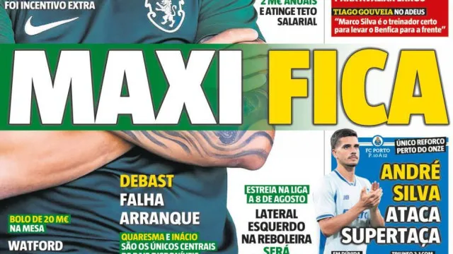 Por cÃ¡: Varandas segura Maxi e Farioli pede reforÃ§os