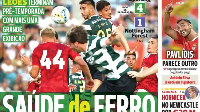 
                    Por cá: Leão com 