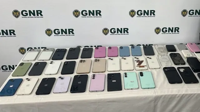 
                    GNR recupera 29 telemóveis furtados e faz apelo: 