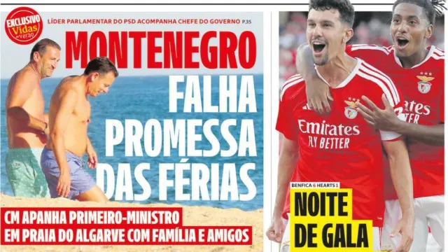 
                    Hoje é notícia: Montenegro apanhado no Algarve; Sinistralidade mantém-se
                