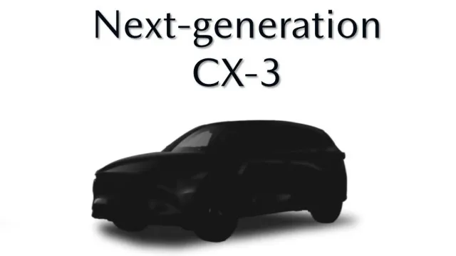 
                    Mazda CX-3 terá nova geração em 2027 e já há teaser
                