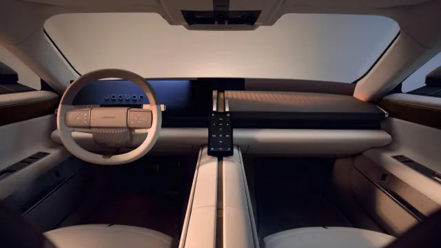 O interior do Jaguar elÃ©trico que abre nova era. ApresentaÃ§Ã£o em outubro