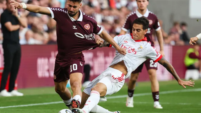 
                    EM DIRETO: Benfica tenta gerir goleada 'gorda' frente ao Hearts
                