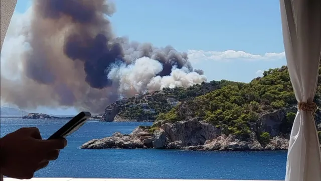 
                    Incêndios na ilha grega de Salamina provocam dois mortos
                