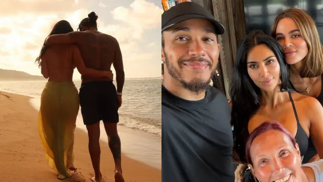 
                    Kim Kardashian e Hamilton: Relação 'a correr sobre rodas'. Novas imagens
                
