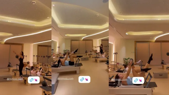 
                    Tudo a fazer pilates... Georgina Rodríguez filma aula com as filhas
                