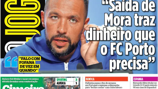 
                    Por cá: Suárez de volta e Farioli explica saída de Mora
                