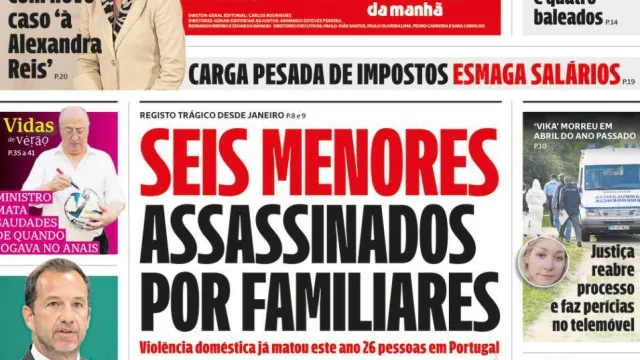 
                    Hoje é notícia: Seis menores assassinados; Taxa ilegal sobre combustíveis
                
