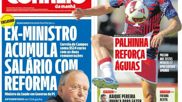
                    Hoje é notícia: Ex-ministro junta salário e reforma; Menos 88 mil alunos
                