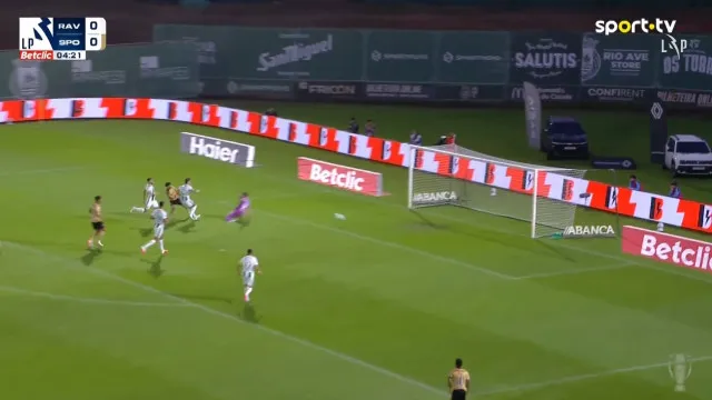 Flávio Gonçalves precisou de 5 minutos para marcar no Rio Ave-Sporting