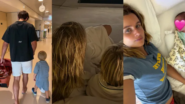 
                    Kelly Bailey mostra últimos dias como mãe de dois. 