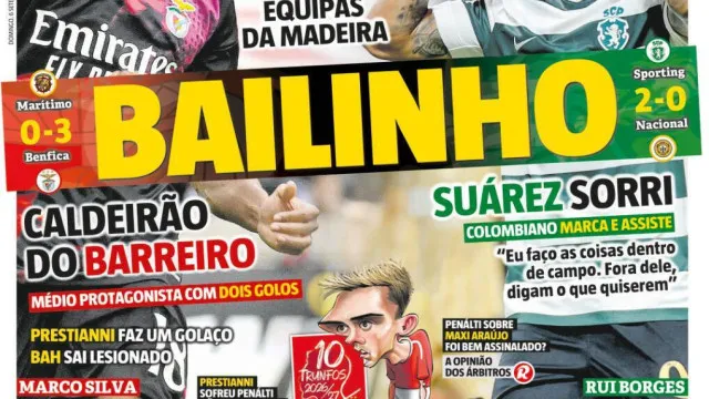 
                    Por cá: Benfica e Sporting aplicam bailinho e duas baixas no FC Porto
                