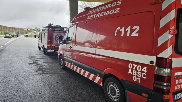 
                    Fogo que deflagrou no sábado na Serra d´Ossa em fase de resolução 
                