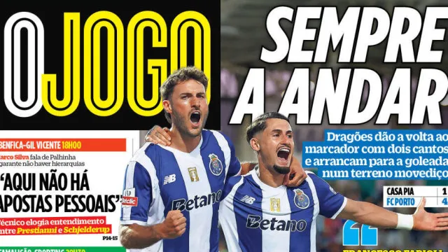 
                    Por cá: Dragão sempre a andar e o recado de Marco Silva
                