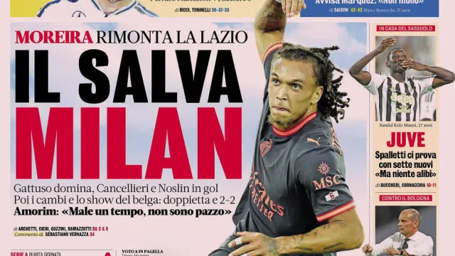 
                    Lá fora: Diego Moreira salva Milan e Guler muda cara do Real Madrid
                
