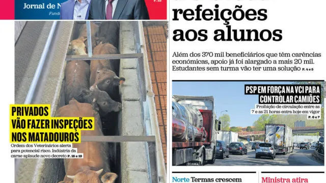 
                    Hoje é notícia: Mais câmaras a dar refeições; Governo devolve 16€ por mês
                