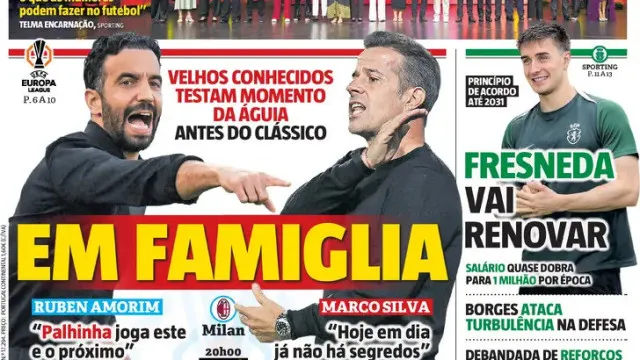 
                    Por cá: Benfica tem 