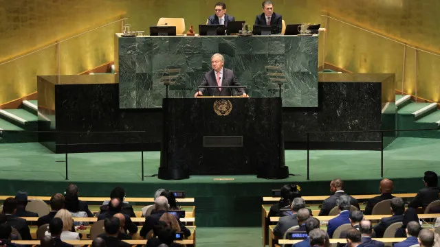
                    Do último discurso de Guterres a Trump: O 1.º dia da Assembleia da ONU
                