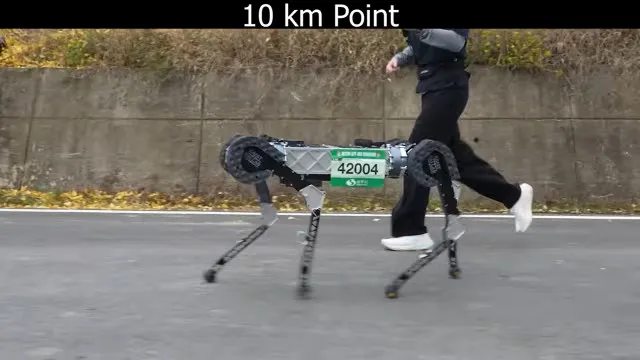 Robô corre maratona com uma única bateria em 4 horas e 19 minutos