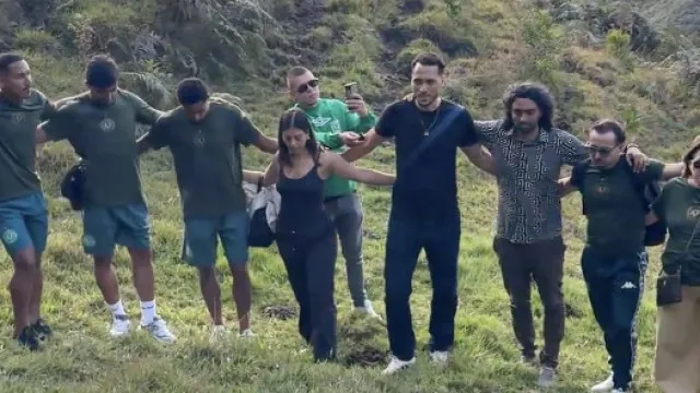 
                    Arrepiante. 10 anos depois, Chapecoense volta ao local da tragédia
                