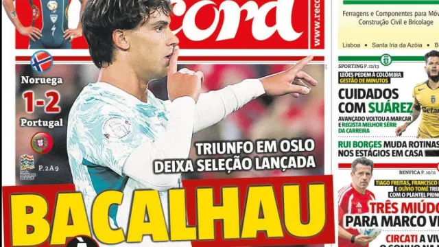 
                    Por cá: Bacalhau à portuguesa e o rei do triatlo
                