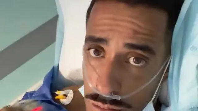 
                    Tiago Grila faz vídeo de cama de hospital: 