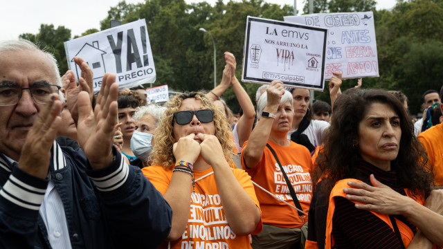 Pensionistas manifestam-se em Madrid em defesa das pensões públicas
