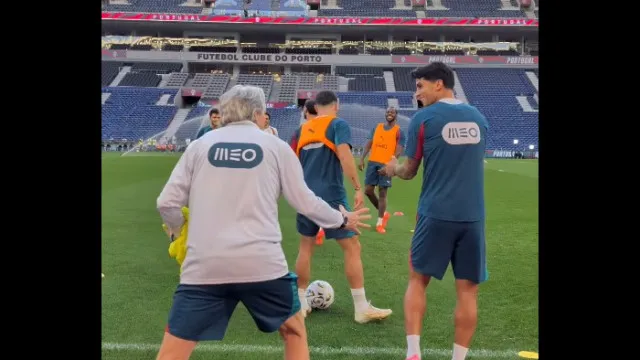 Foco e boa disposição. Último treino antes do Portugal-Noruega foi assim