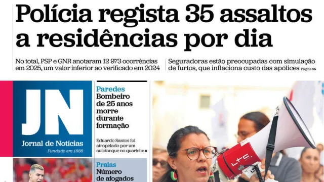 
                    Hoje é notícia: 35 assaltos a casas por dia; Burlões fogem para o Brasil
                