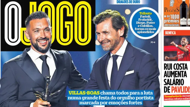 
                    Por cá: O apelo de Villas-Boas e jackpot Pavlidis
                