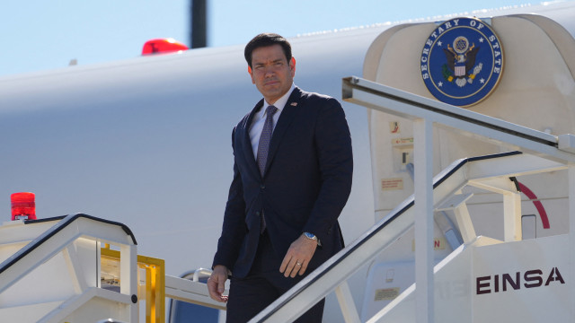 Marco Rubio já está em São Bento. As imagens da chegada a Portugal (Foto: Reprodução)