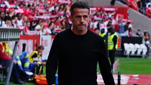 A reação de Marco Silva após o triunfo do Benfica diante do Vitória SC